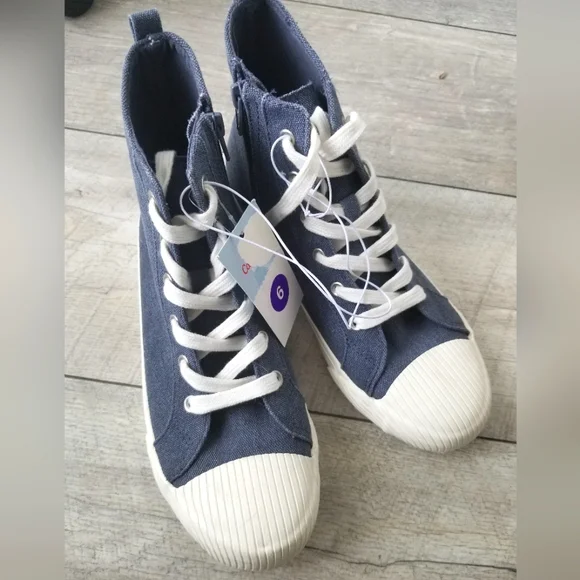 Cat Jack Shoes Kids Cat Jack Shiloh High Top Lace Up Side